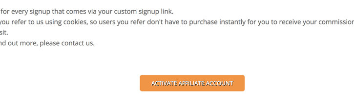 affiliate program activate